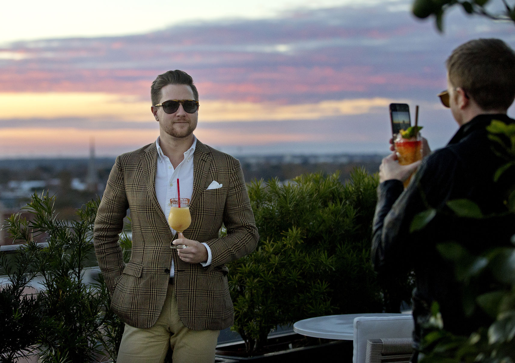 Sunset drinks